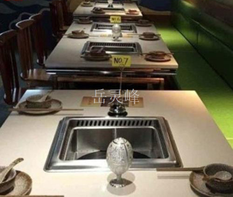 無煙火鍋桌哪種好，肯定是大理石無煙火鍋桌（www.meishijia520.cn)