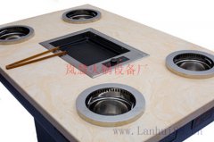 廠家出產(chǎn)無(wú)煙火鍋餐桌