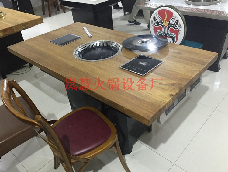 無煙烤涮一體桌包郵包安裝 無煙烤涮一體桌包郵包安裝(www.meishijia520.cn)