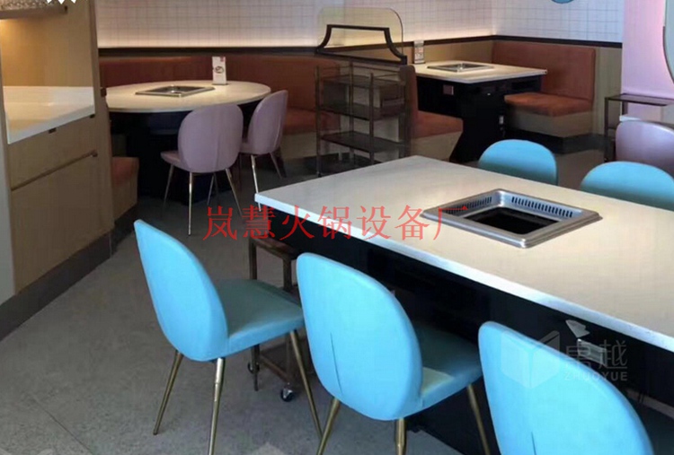 無煙烤涮一體桌包郵包安裝 無煙烤涮一體桌包郵包安裝(www.meishijia520.cn)